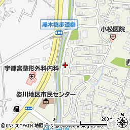 栃木県宇都宮市西川田町820周辺の地図