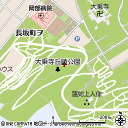 石川県金沢市長坂町周辺の地図