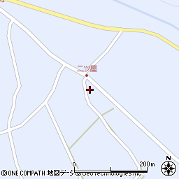 長野県大町市平二ツ屋2232周辺の地図