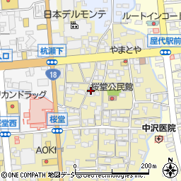 長野県千曲市桜堂490周辺の地図