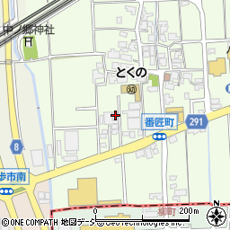 石川県白山市番匠町292周辺の地図