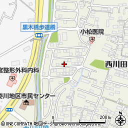 栃木県宇都宮市西川田町880周辺の地図