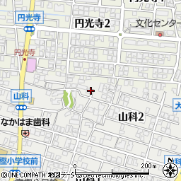石川県金沢市山科2丁目7周辺の地図