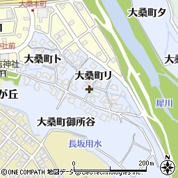 石川県金沢市大桑町リ周辺の地図