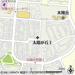 石川県金沢市太陽が丘3丁目67周辺の地図