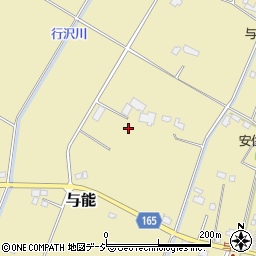 栃木県芳賀郡芳賀町与能周辺の地図