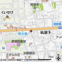 長野県千曲市杭瀬下166周辺の地図