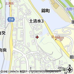 石川県金沢市土清水3丁目86周辺の地図