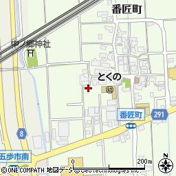 石川県白山市番匠町288-2周辺の地図