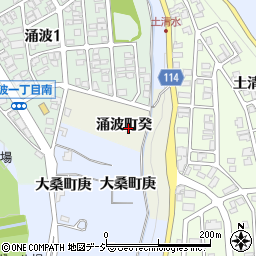 石川県金沢市涌波町周辺の地図