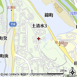 石川県金沢市土清水3丁目92周辺の地図