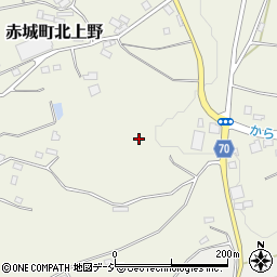 群馬県渋川市赤城町北上野周辺の地図