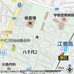 栃木県宇都宮市八千代周辺の地図