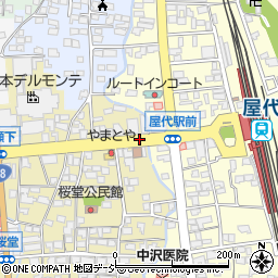 屋代駅入口周辺の地図