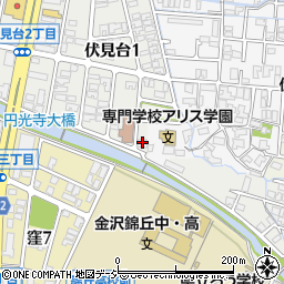 石川県金沢市伏見台1丁目5周辺の地図