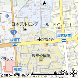 篠原酒店周辺の地図