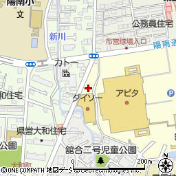 宇都宮みんみん 江曽島店周辺の地図