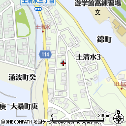 石川県金沢市土清水3丁目40周辺の地図