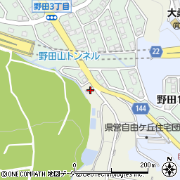 石川県金沢市野田町ヨ周辺の地図