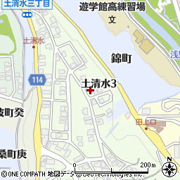 石川県金沢市土清水3丁目100周辺の地図