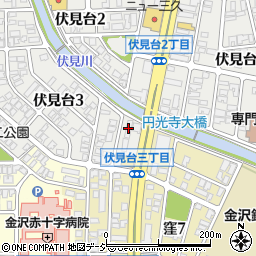 金沢工大学生寮ヤングマン周辺の地図