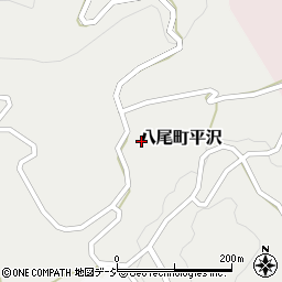 富山県富山市八尾町平沢周辺の地図