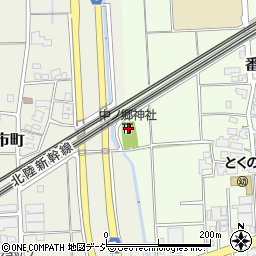 中ノ郷神社周辺の地図