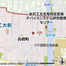 石川県野々市市高橋町6-28周辺の地図