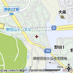 石川県金沢市野田1丁目26周辺の地図