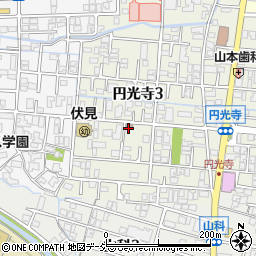 金沢円光寺町郵便局 ＡＴＭ周辺の地図