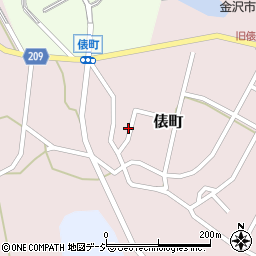 石川県金沢市俵町ワ周辺の地図