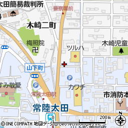 常陸太田駅前郵便局周辺の地図