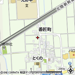石川県白山市番匠町258周辺の地図