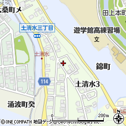 石川県金沢市土清水3丁目119周辺の地図
