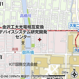 石川県野々市市高橋町8-38周辺の地図