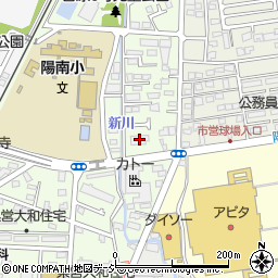 栃木信用金庫江曽島支店周辺の地図