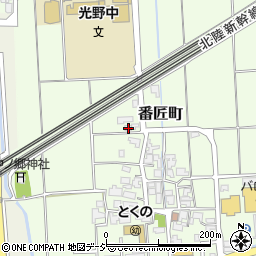 石川県白山市番匠町261-5周辺の地図