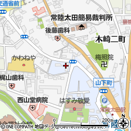 東京新聞　常陸太田販売店周辺の地図