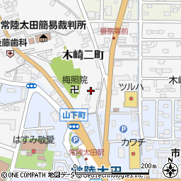 茨城県常陸太田市木崎二町1950-10周辺の地図