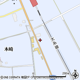 長野県大町市平木崎周辺の地図