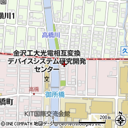 石川県野々市市高橋町8-5周辺の地図