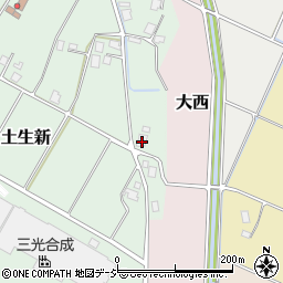 富山県南砺市土生新1111周辺の地図