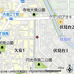 石川県金沢市伏見台3丁目10周辺の地図