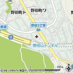 石川県金沢市野田3丁目189周辺の地図