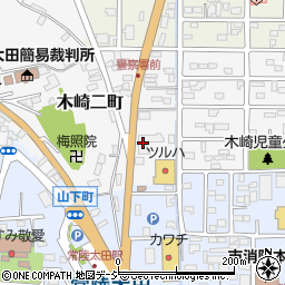 茨城県常陸太田市木崎二町1727-7周辺の地図