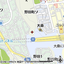 石川県金沢市野田町カ周辺の地図