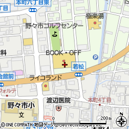 石川県野々市市若松町25周辺の地図