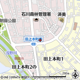 石川県金沢市朝霧台2丁目2周辺の地図