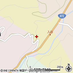 富山県富山市八尾町入谷周辺の地図