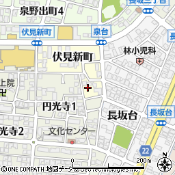 石川県金沢市伏見新町206周辺の地図